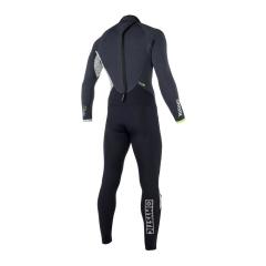 DRIP FULLSUIT 5/4MM BZIP (S) (BLACK/GREY)